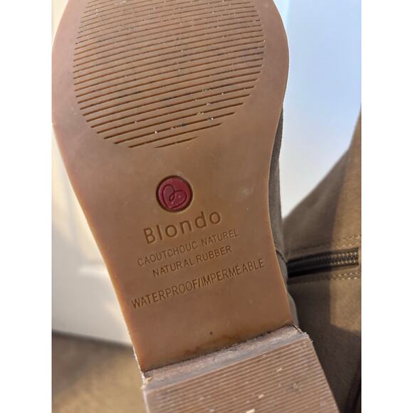 Blondo Liam waterproof ankle booties suede sz 7.5 - Picture 8 of 12